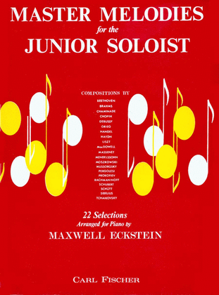 Book cover for Master Melodies for The Junior Soloist
