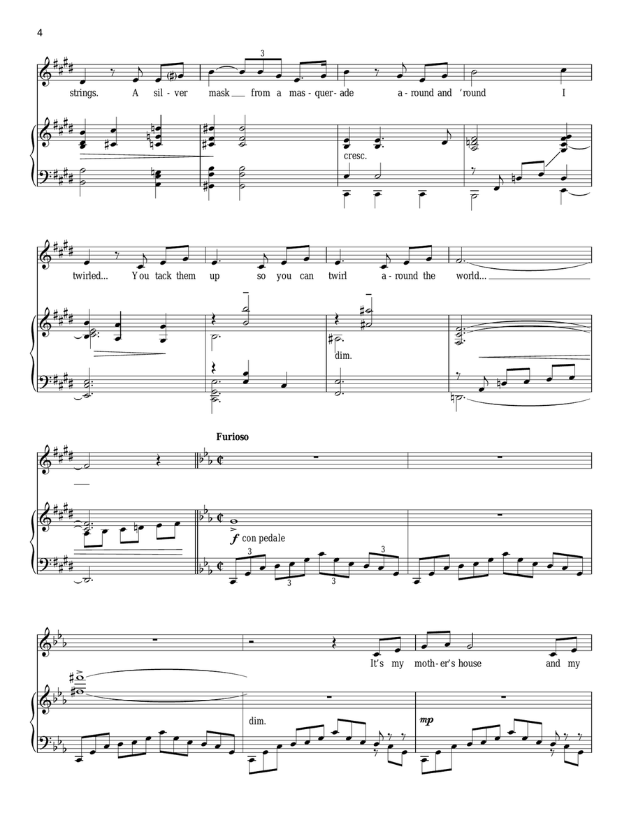 Around The World Piano, Vocal scores gallery preview page 4