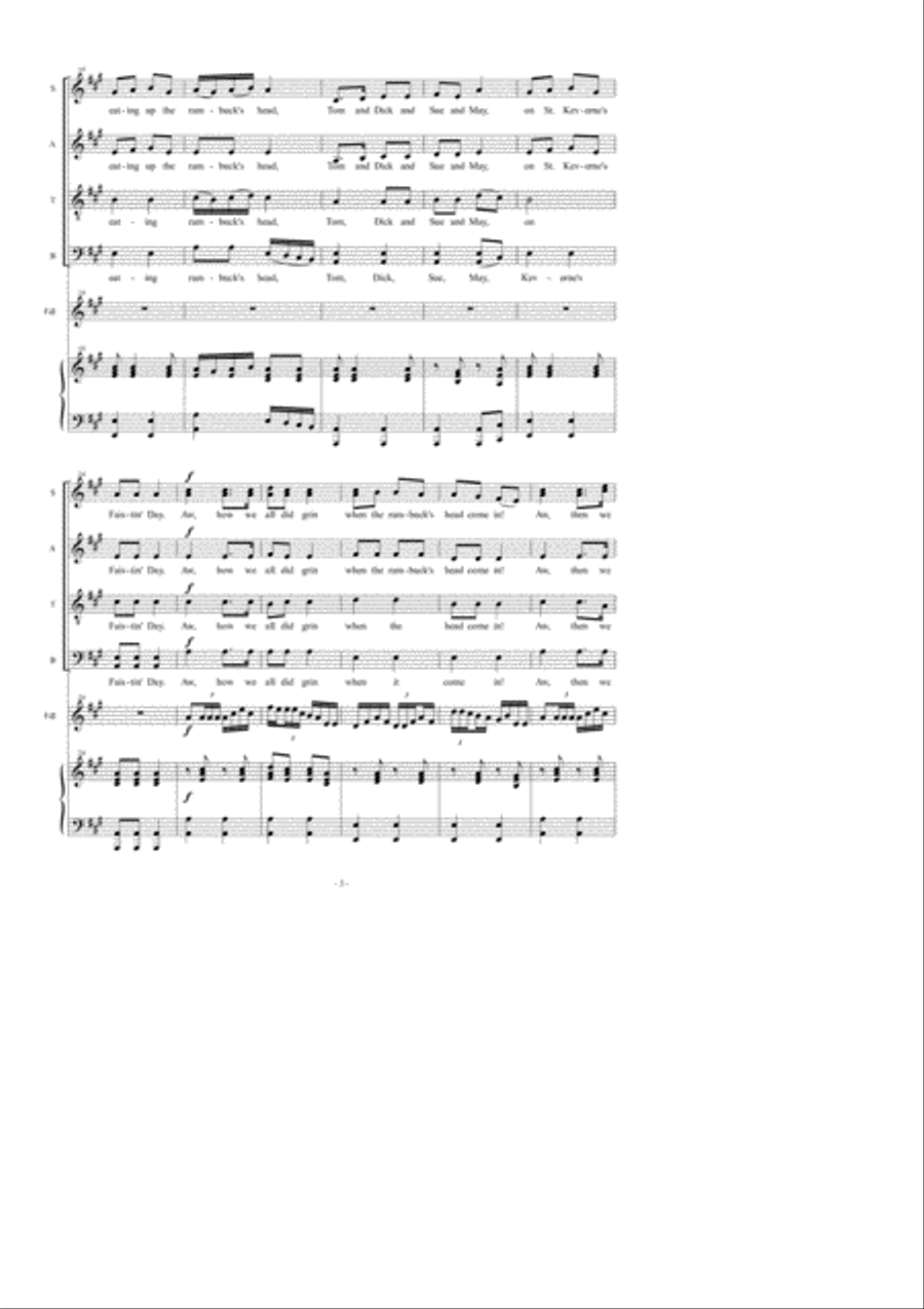 St. Keverne's Feast St. Keverne's Feast 4-Part scores gallery preview page 4