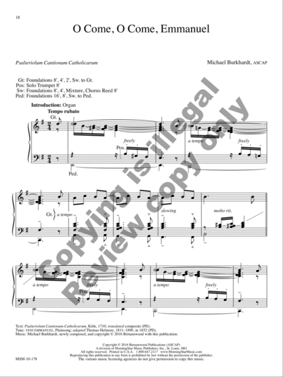 Festive Hymn Settings for Advent, Christmas, and Epiphany image number null