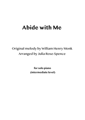 Book cover for Abide with me (piano solo - advanced)