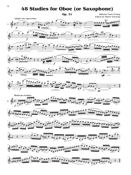 48 Studies for Oboe (or Saxophone)