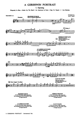 A Gershwin Portrait! The Music of George and Ira Gershwin: 2nd B-flat Trumpet