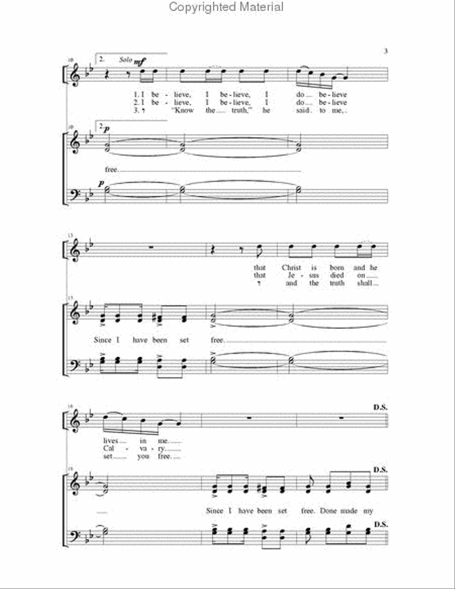Done Made My Vow 4-Part scores gallery preview page 3