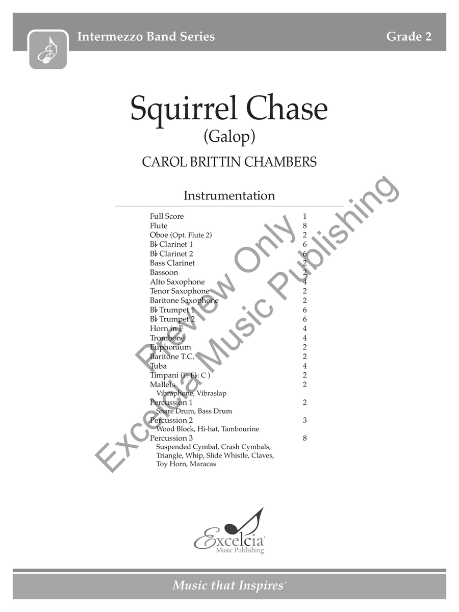 Squirrel Chase Concert Band scores gallery preview page 2