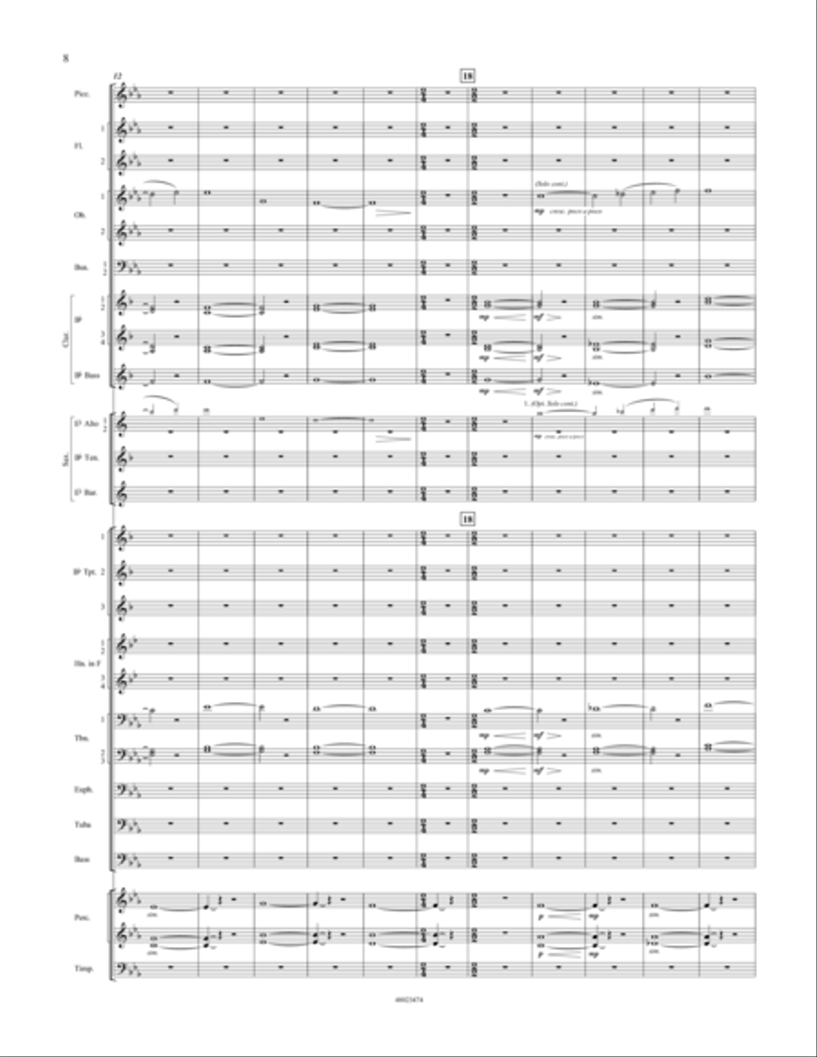 Serenity - Conductor Score (Full Score) Concert Band scores gallery preview page 6