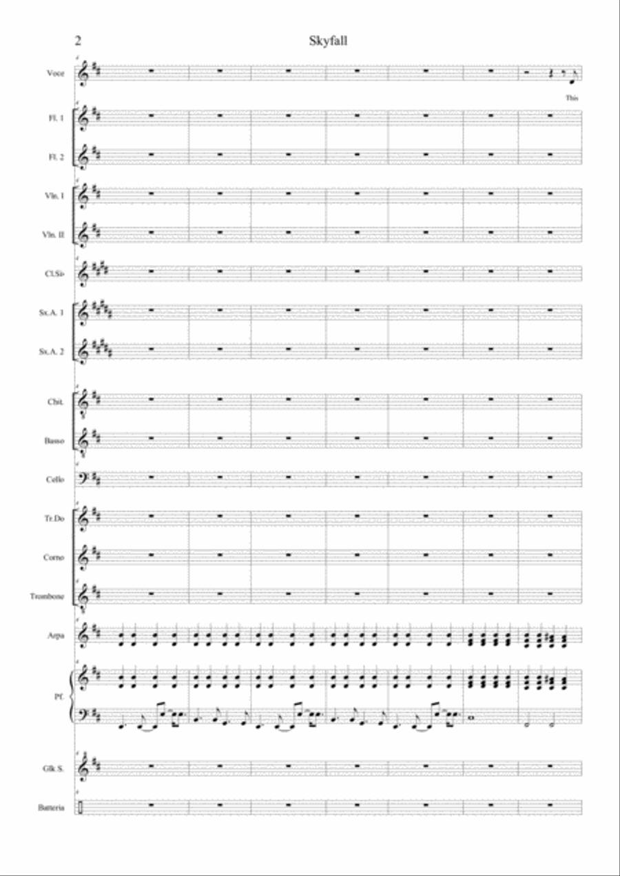 Skyfall Flute scores gallery preview page 2