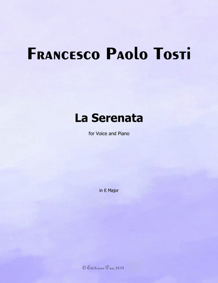 La Serenata, by Tosti, in E Major