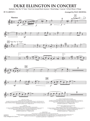 Duke Ellington in Concert - Bb Clarinet 1