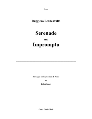 Book cover for Serenade and Impromptu for Euphonium and Piano