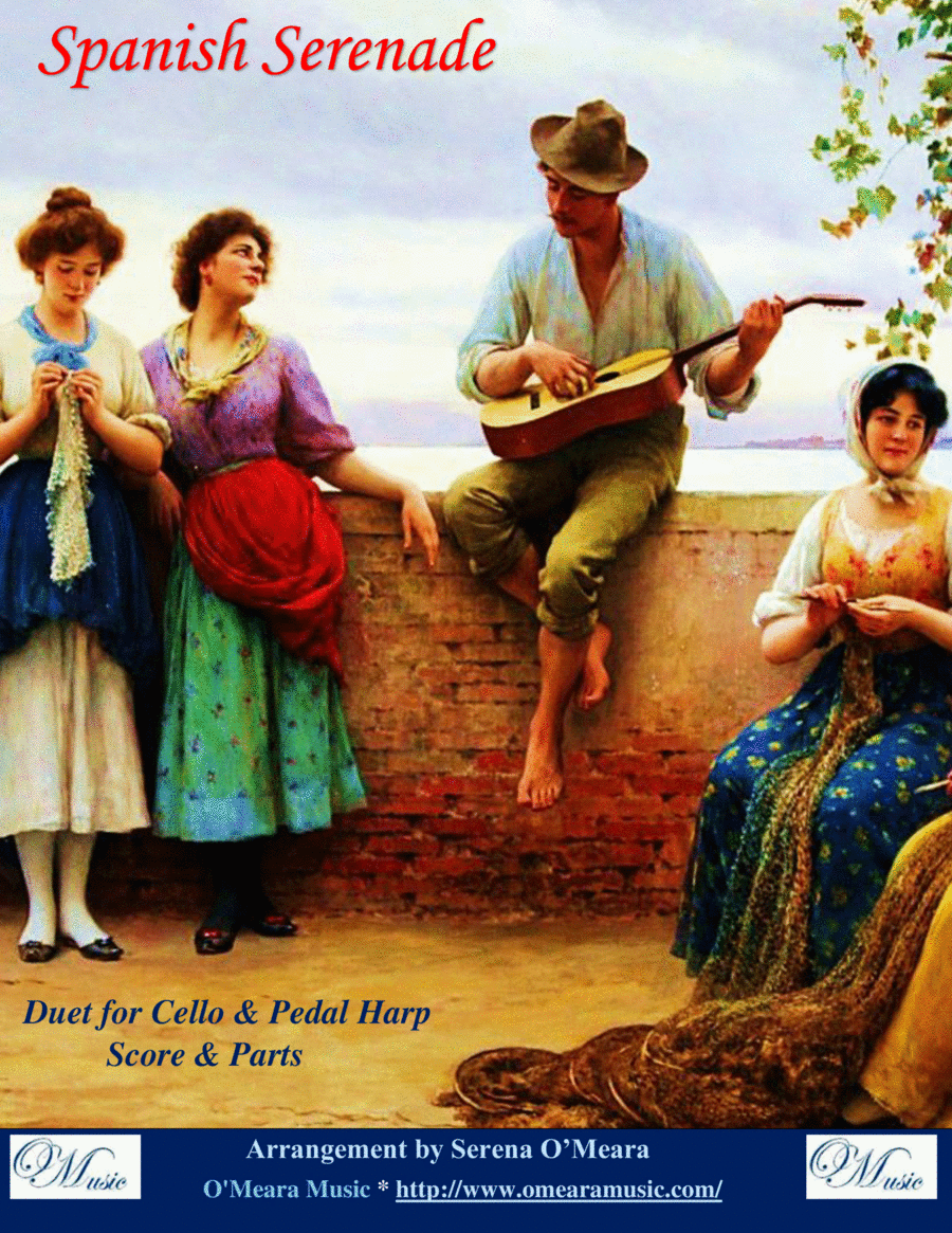 Spanish Serenade, Op. 54, No 1, Duet for Cello & Pedal Harp image number null