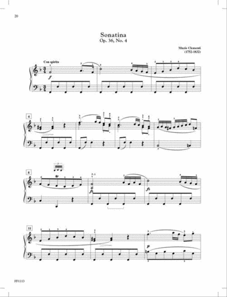Piano Sonatinas - Book Four Piano Method scores gallery preview page 4