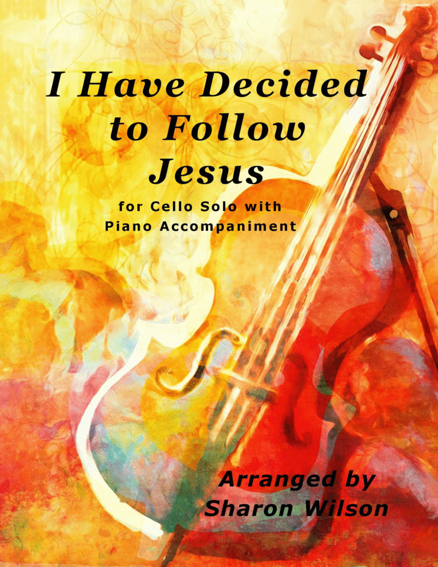 I Have Decided to Follow Jesus (Easy Cello Solo with Piano Accompaniment) Piano scores gallery preview page 1