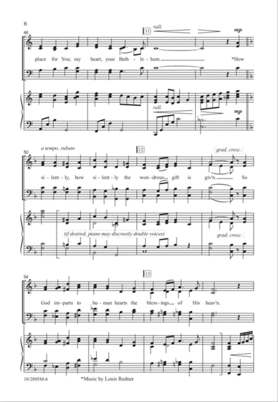 My Heart, Your Bethlehem 4-Part scores gallery preview page 7