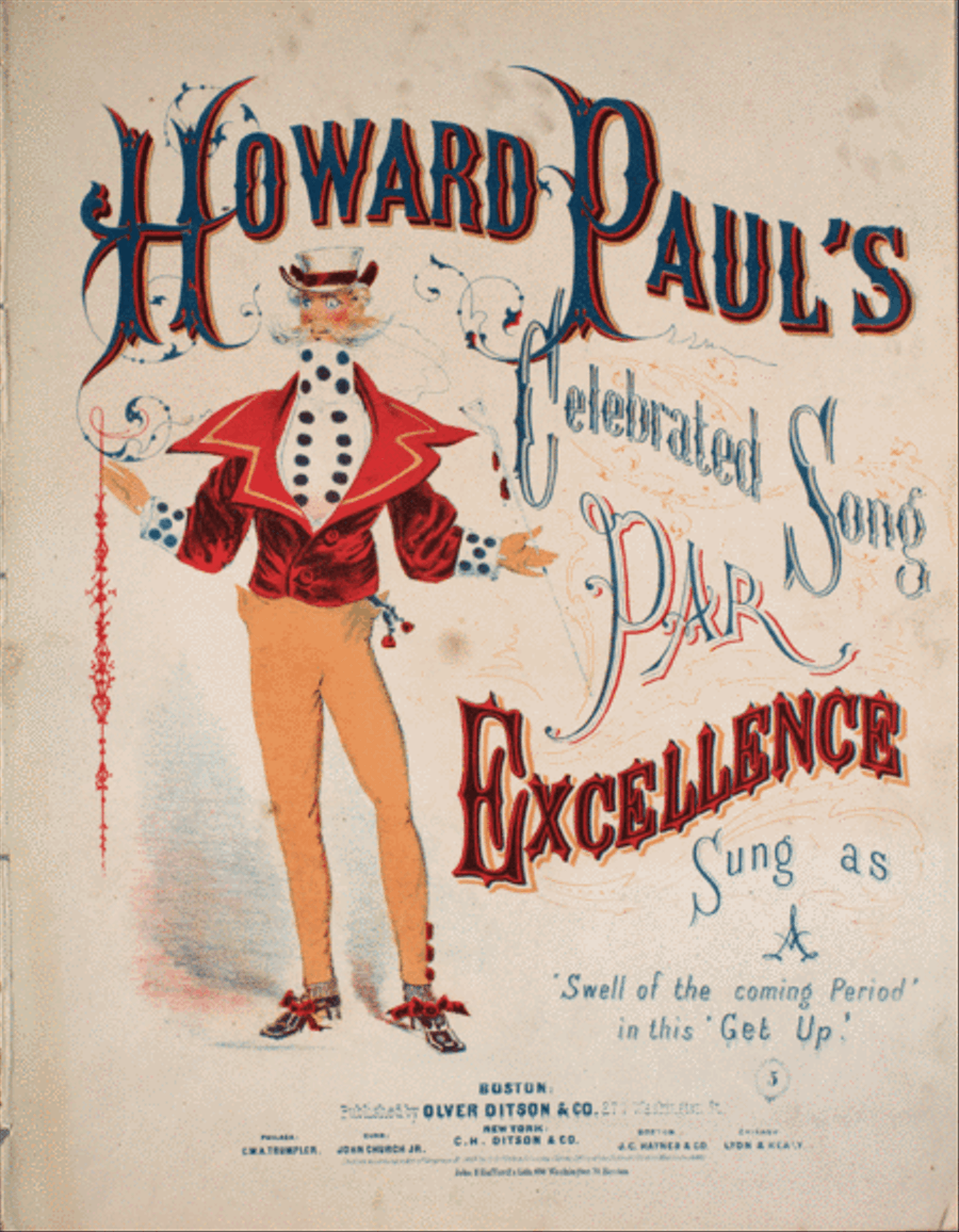Howard Paul's Celebrated Song Par Excellence Voice scores gallery preview page 1
