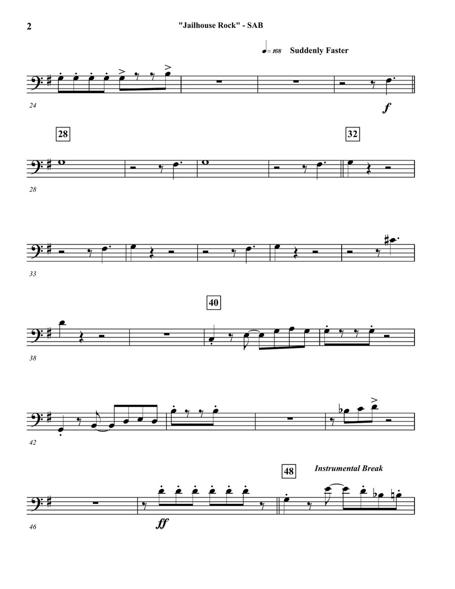 Jailhouse Rock Concert Band scores gallery preview page 6