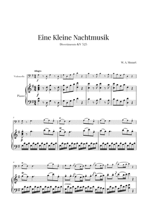 Eine Kleine Nachtmusik for Violoncello and Piano