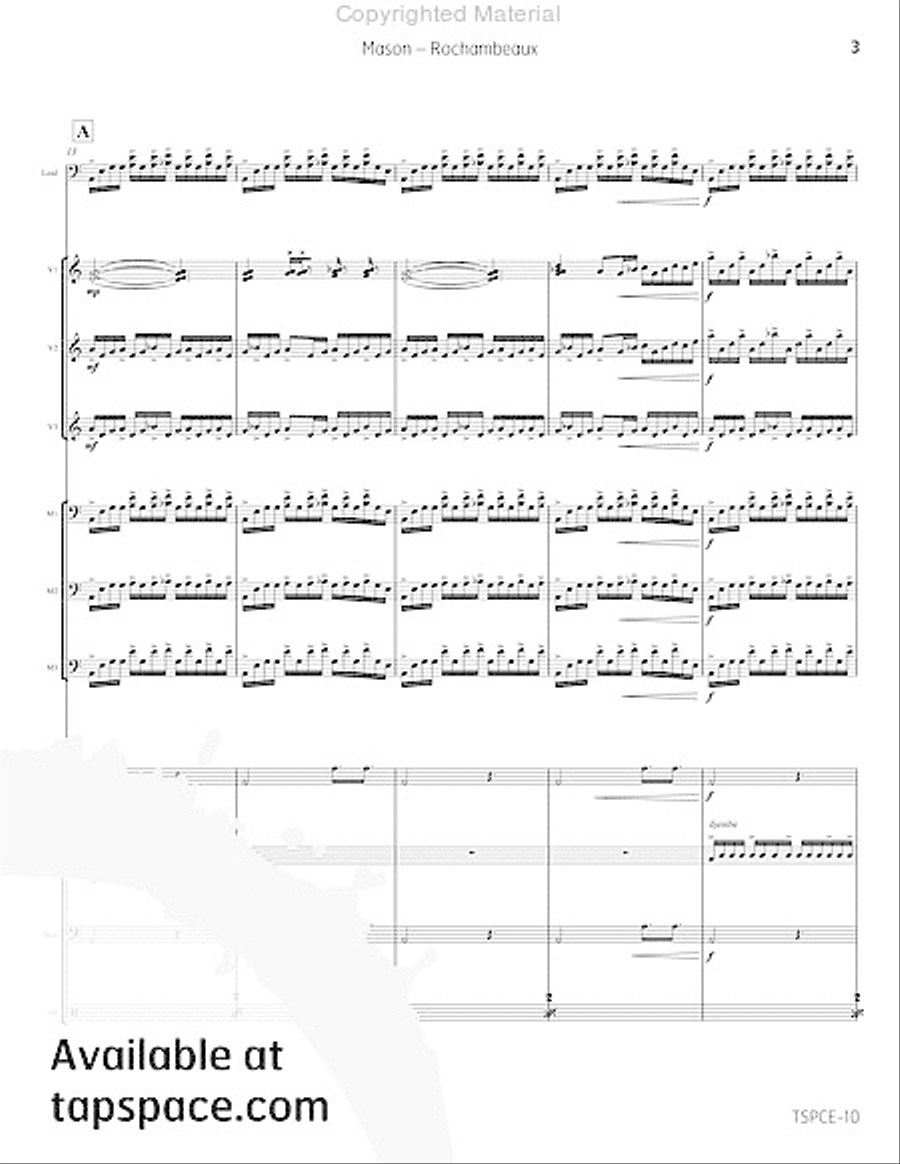 Rochambeaux Percussion Ensemble scores gallery preview page 8