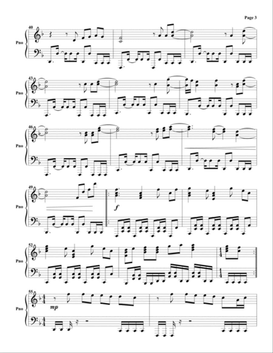 Always Piano Solo scores gallery preview page 3