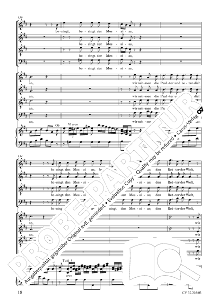 Ergreifet die Psalter, ihr christlichen Chore 4-Part scores gallery preview page 19