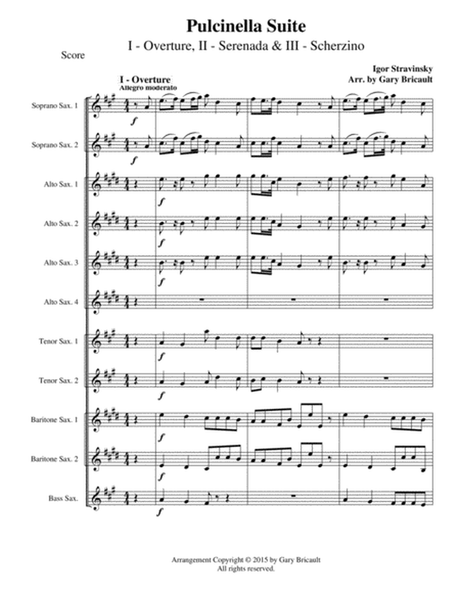 Overture, Serenade and Scherzino from Pulchinella image number null