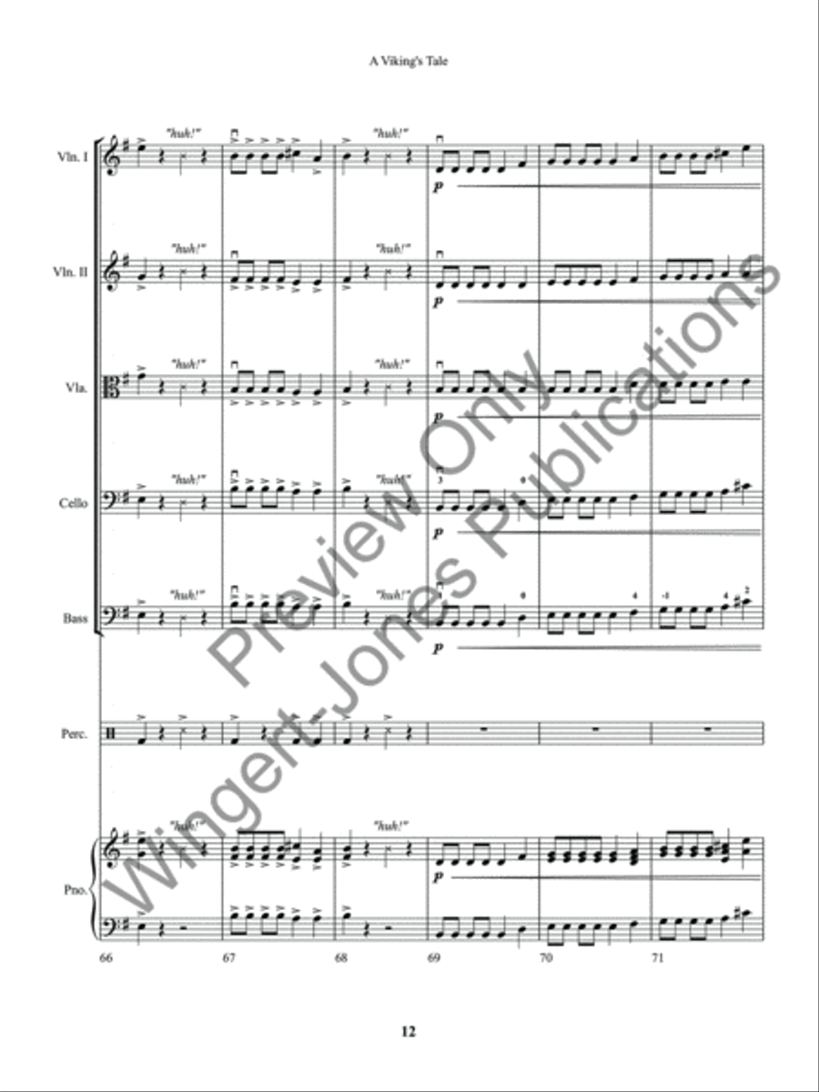 A Viking's Tale A Viking's Tale String Orchestra scores gallery preview page 15