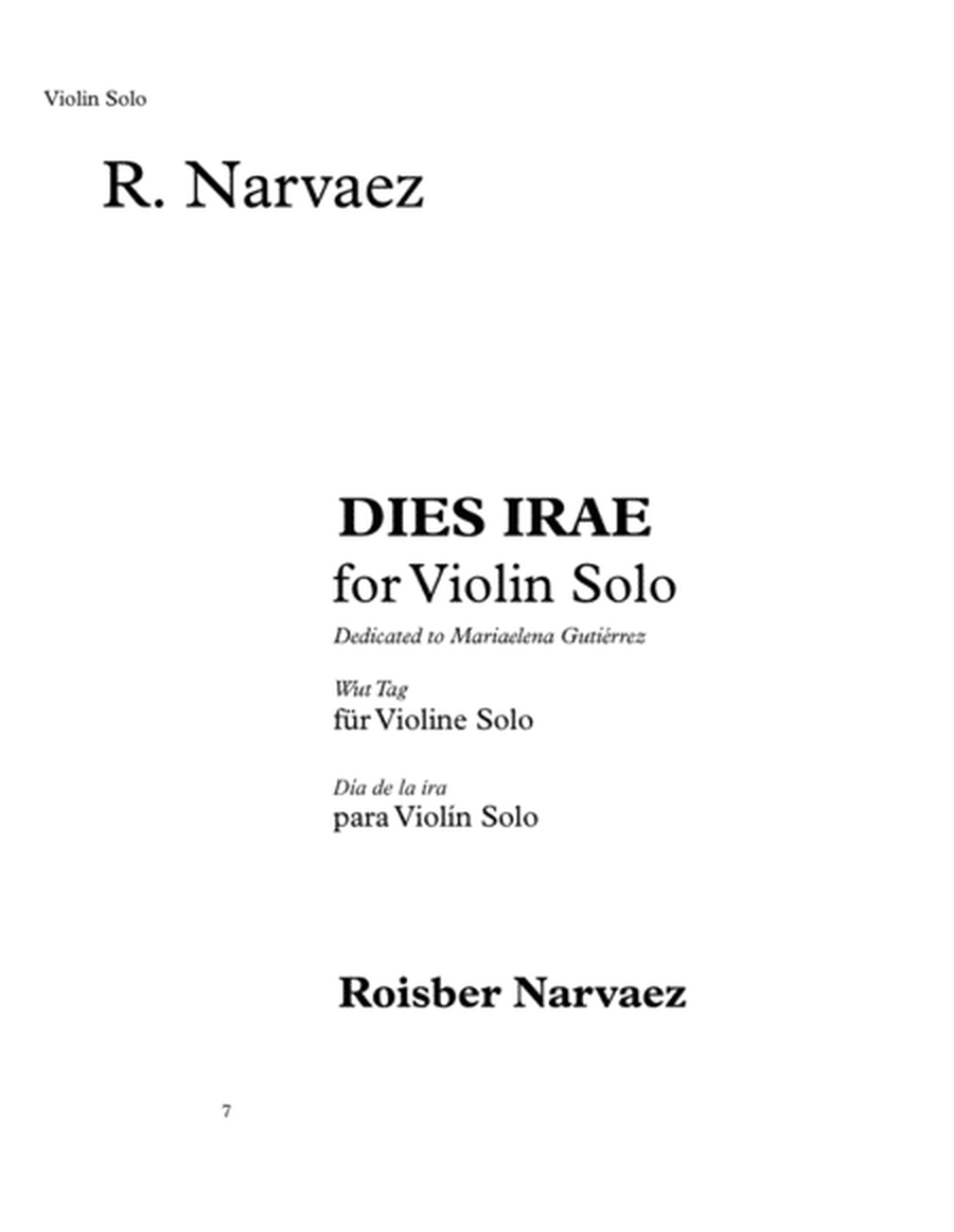 DIES IRAE for Violin Solo
