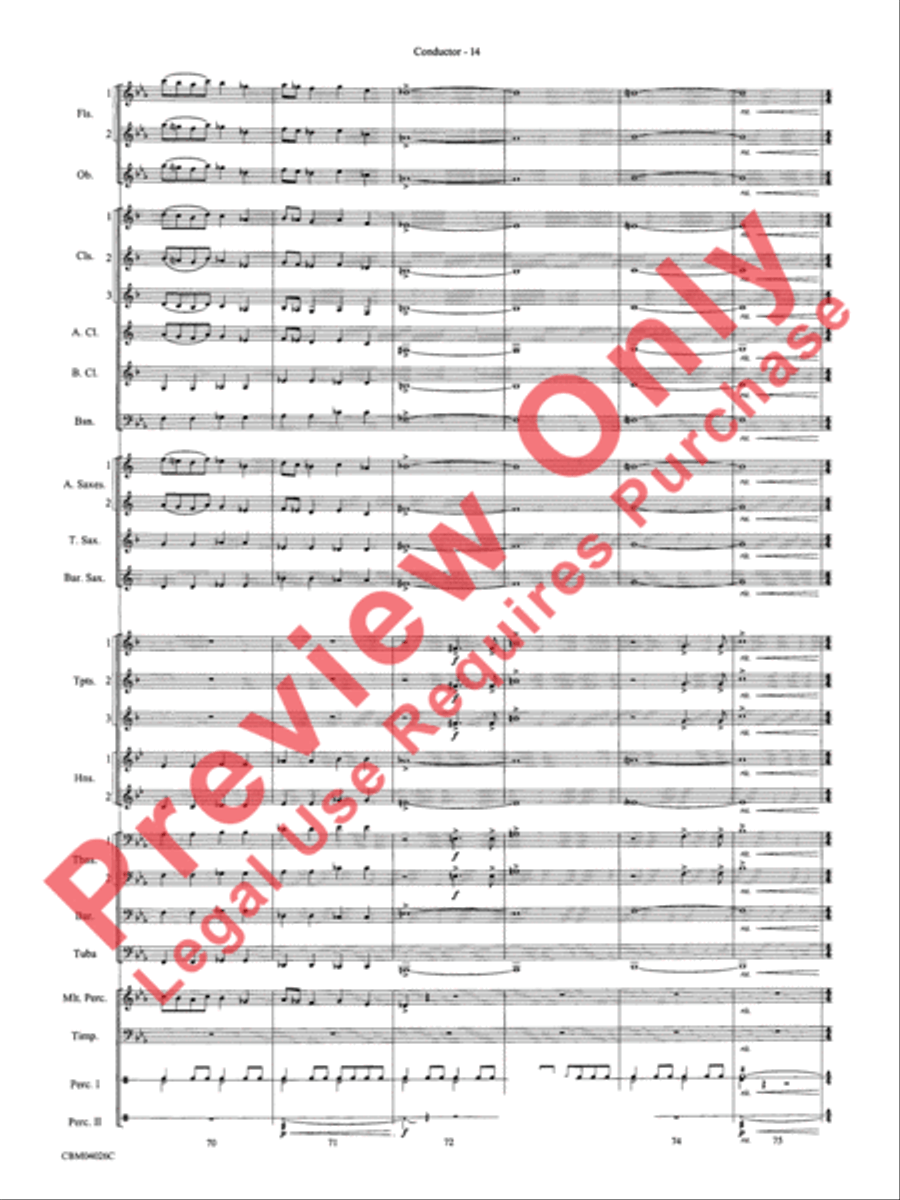 Go West! Concert Band scores gallery preview page 17