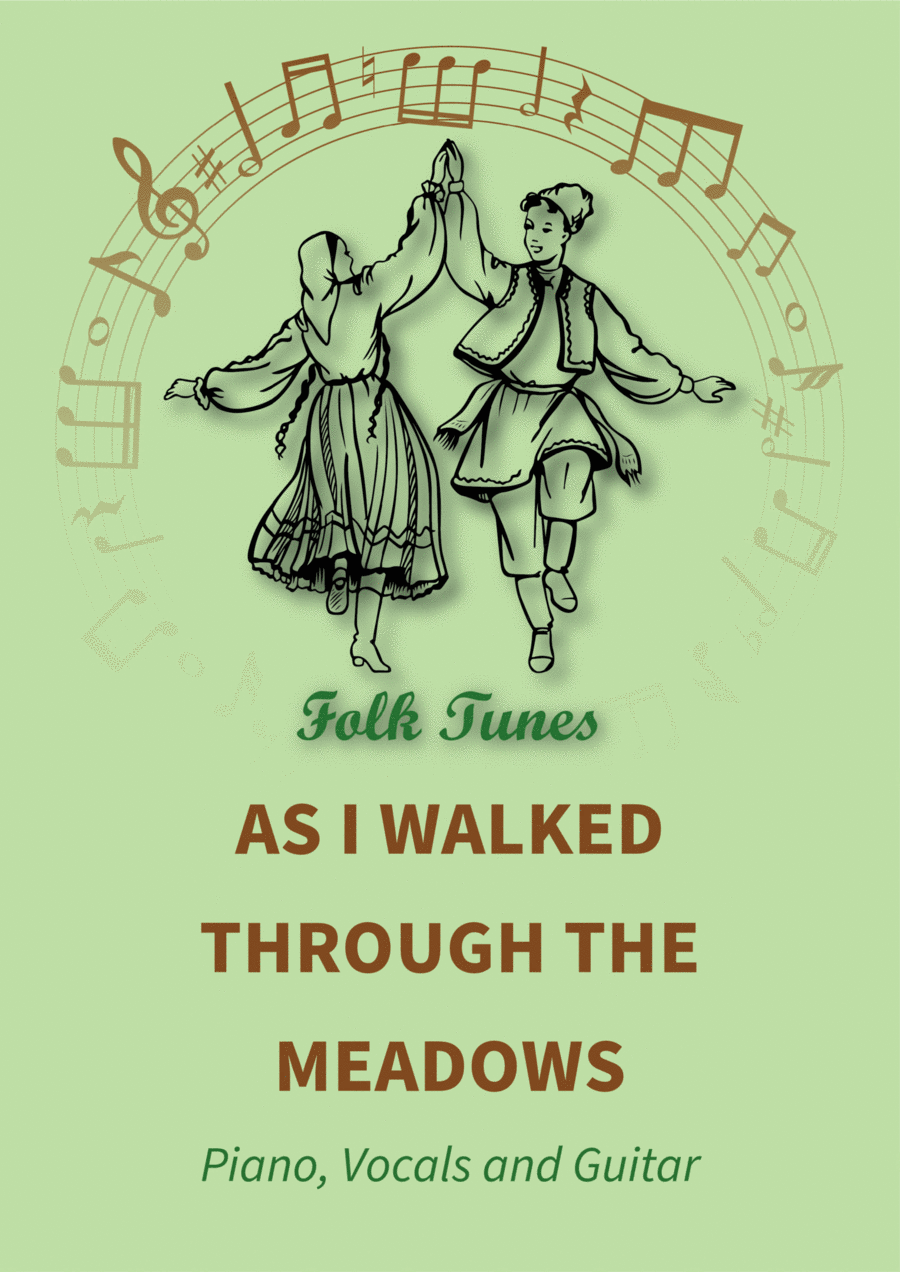 As I walked through the meadows Piano, Vocal, Guitar scores gallery preview page 1