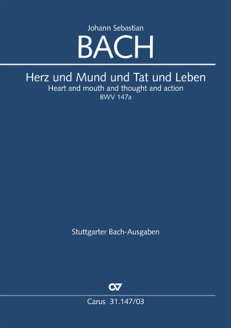 Heart and mouth and thought and action (Herz und Mund und Tat und Leben) 4-Part scores gallery preview page 1