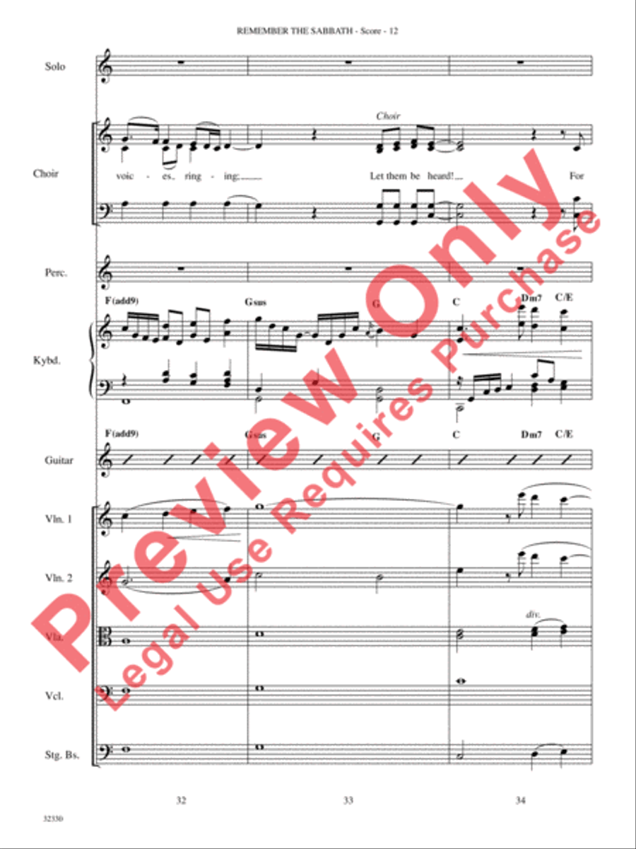 Remember the Sabbath Remember the Sabbath Choir scores gallery preview page 13