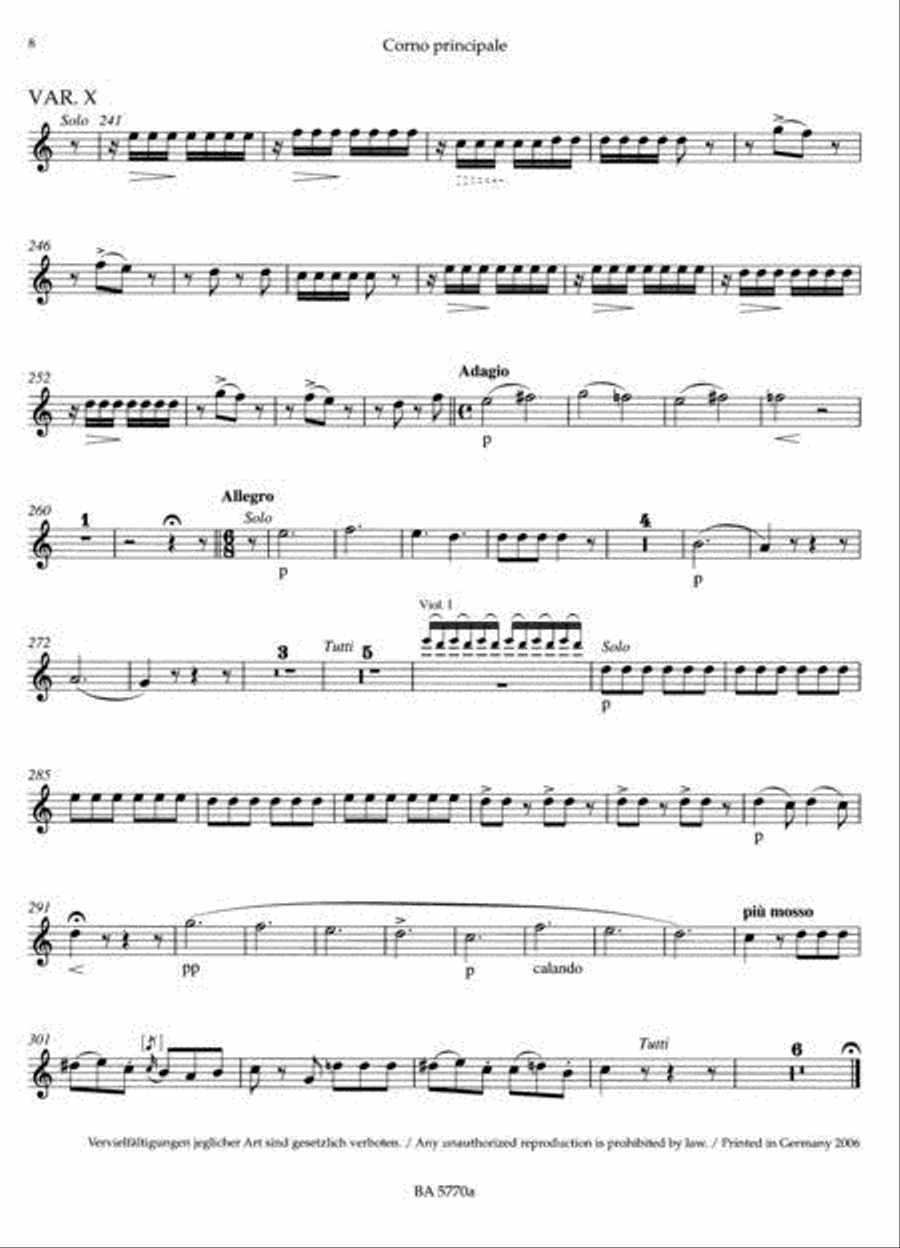 Sinfonia concertante for Oboe, Clarinet, Horn, Bassoon and Orchestra E flat major, KV Anh. I,9 (297b) Clarinet scores gallery preview page 5