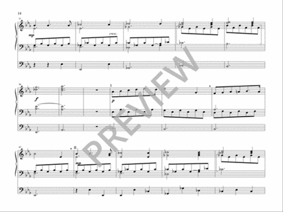 Four Schubert Classics for Organ Organ Solo scores gallery preview page 16