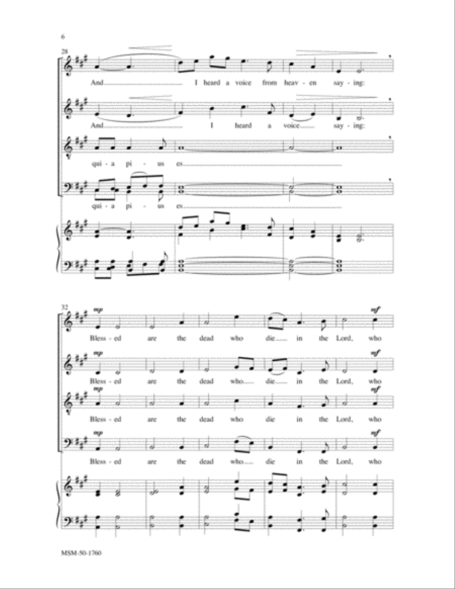 Blessed Are the Dead Divisi scores gallery preview page 4