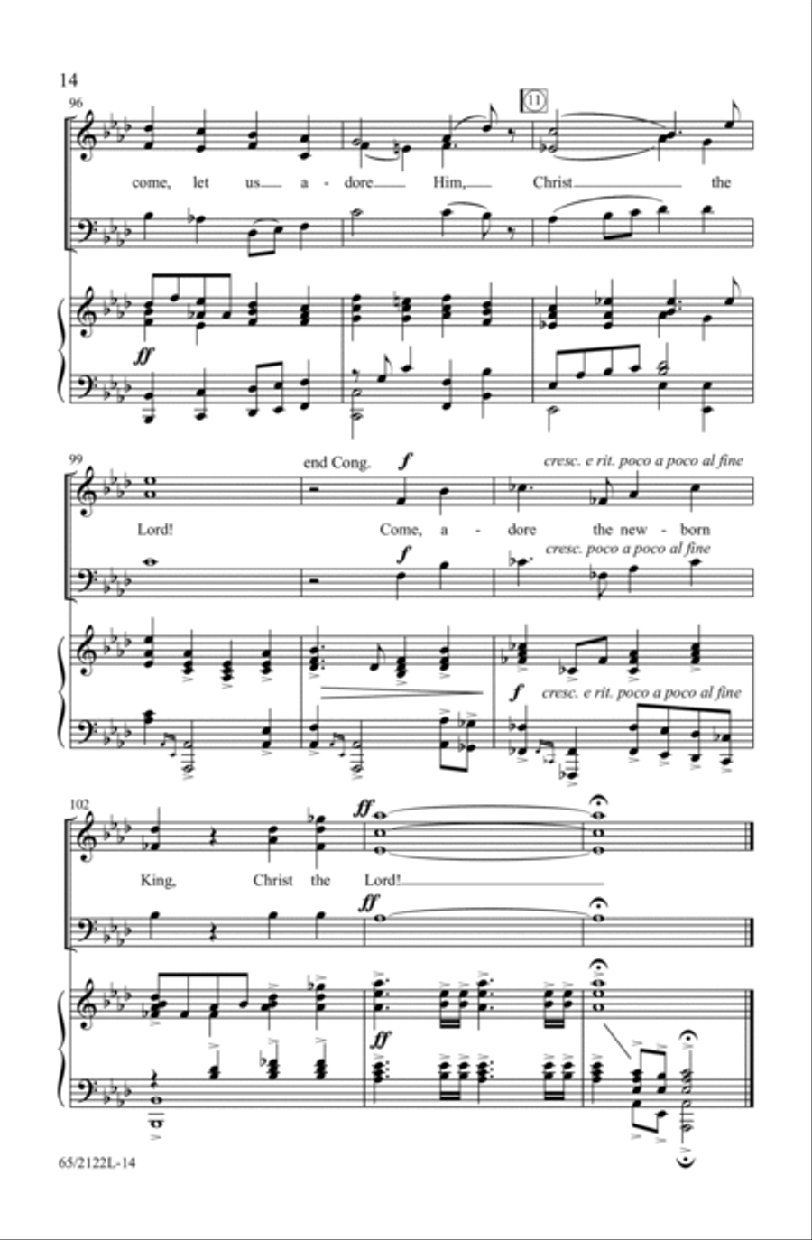 A New and Glorious Morn! 3-Part scores gallery preview page 14