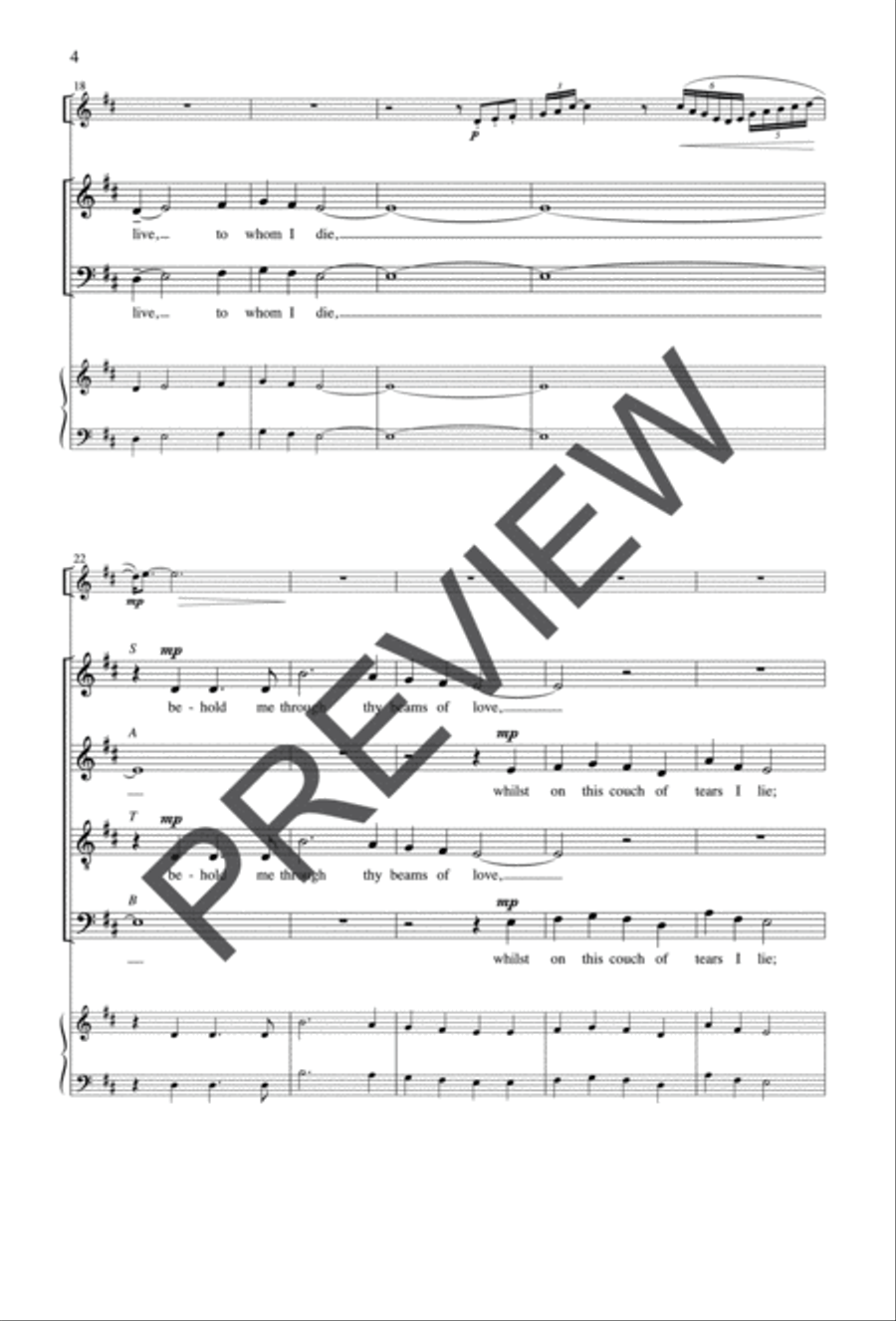 O Thou Great Power, in Whom I Move Divisi scores gallery preview page 3