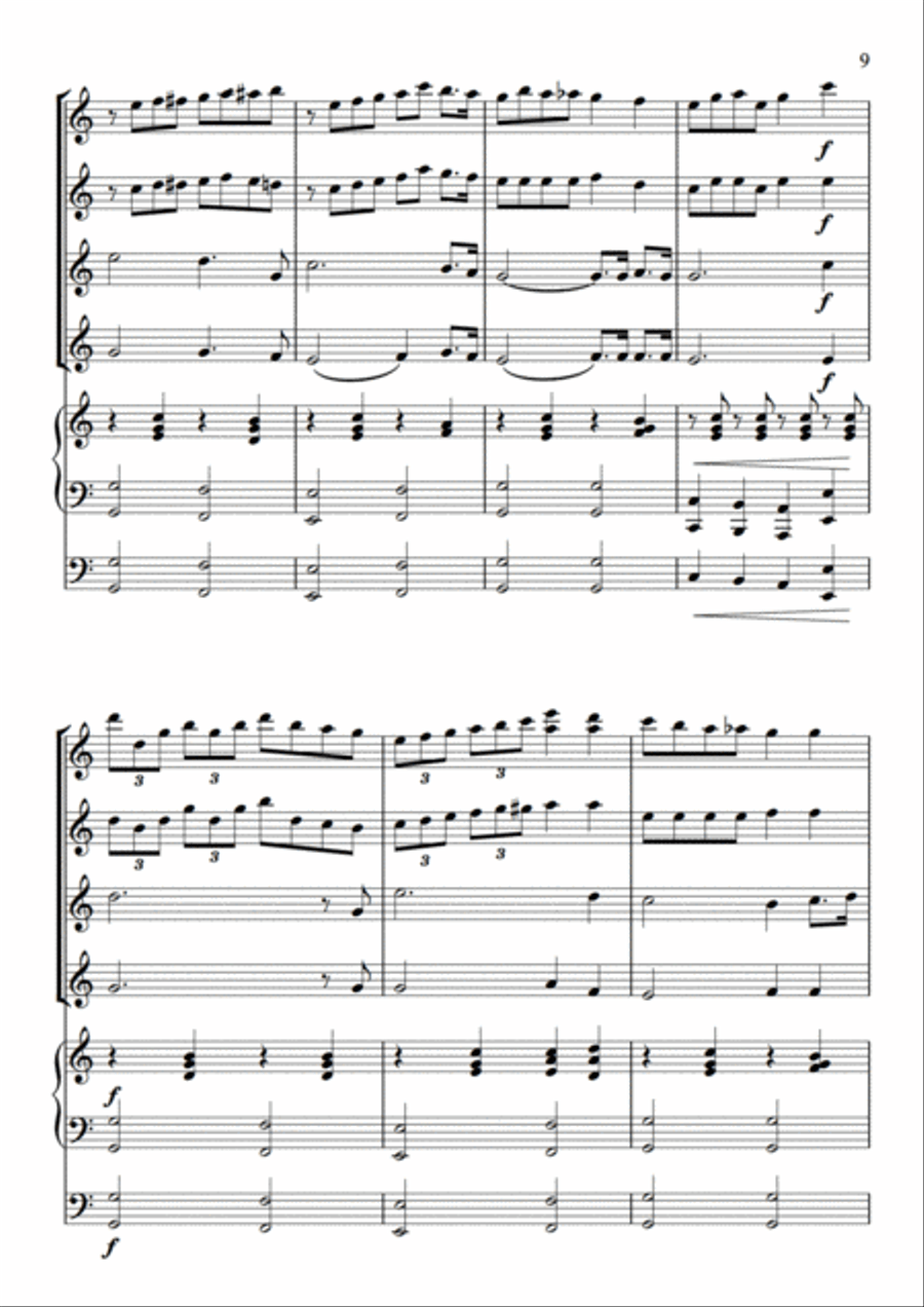 Cantique de Noël Cantique de Noël Set of Parts scores gallery preview page 11