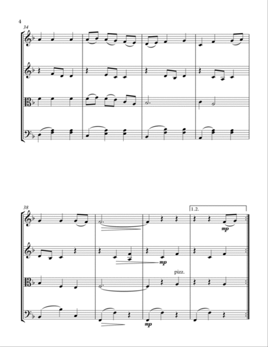 Itsumo Nandodemo (always With Me) String Quartet scores gallery preview page 6