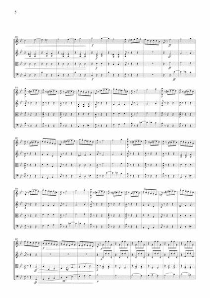 Tchaikowsky Waltz from The Sleeping Beauty, for string quartet, CT003