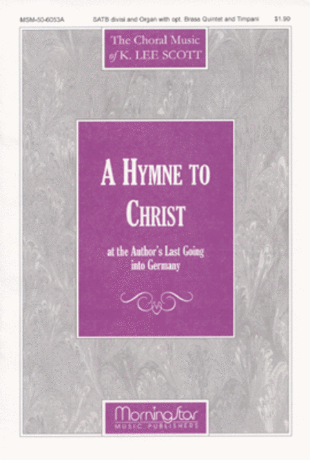A Hymne to Christ (at the Author