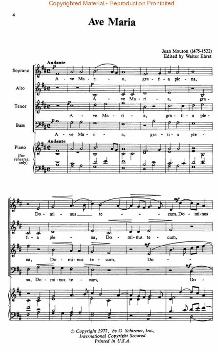 Five Centuries of Choral Music for Mixed Voices Vol. 2 4-Part scores gallery preview page 2