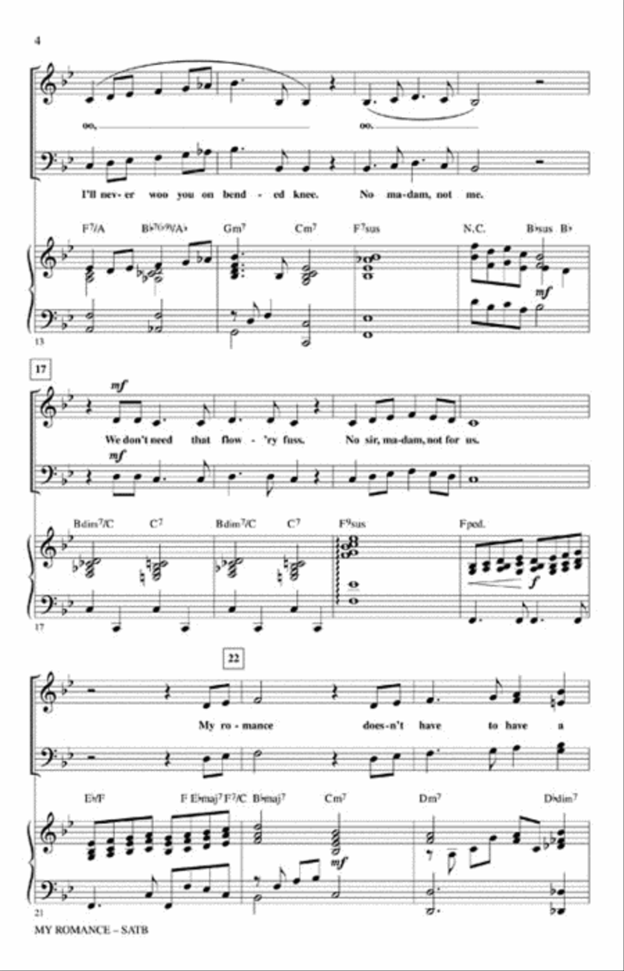 My Romance My Romance 4-Part scores gallery preview page 3