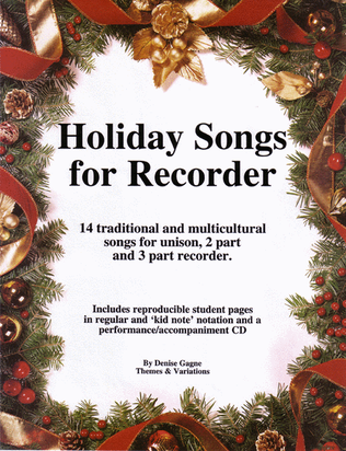 Book cover for Holiday Songs For Recorders