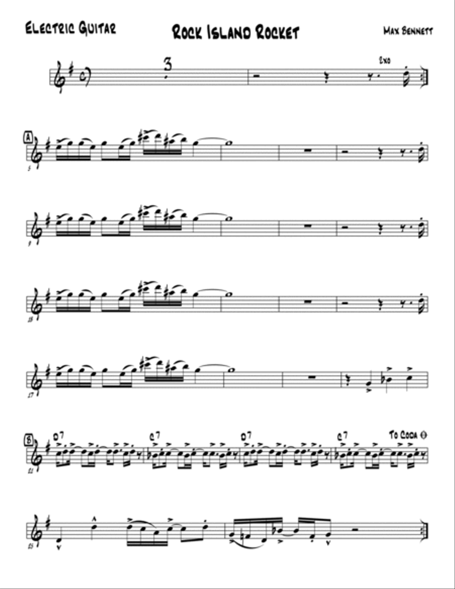Rock Island Rocket Jazz Ensemble scores gallery preview page 4