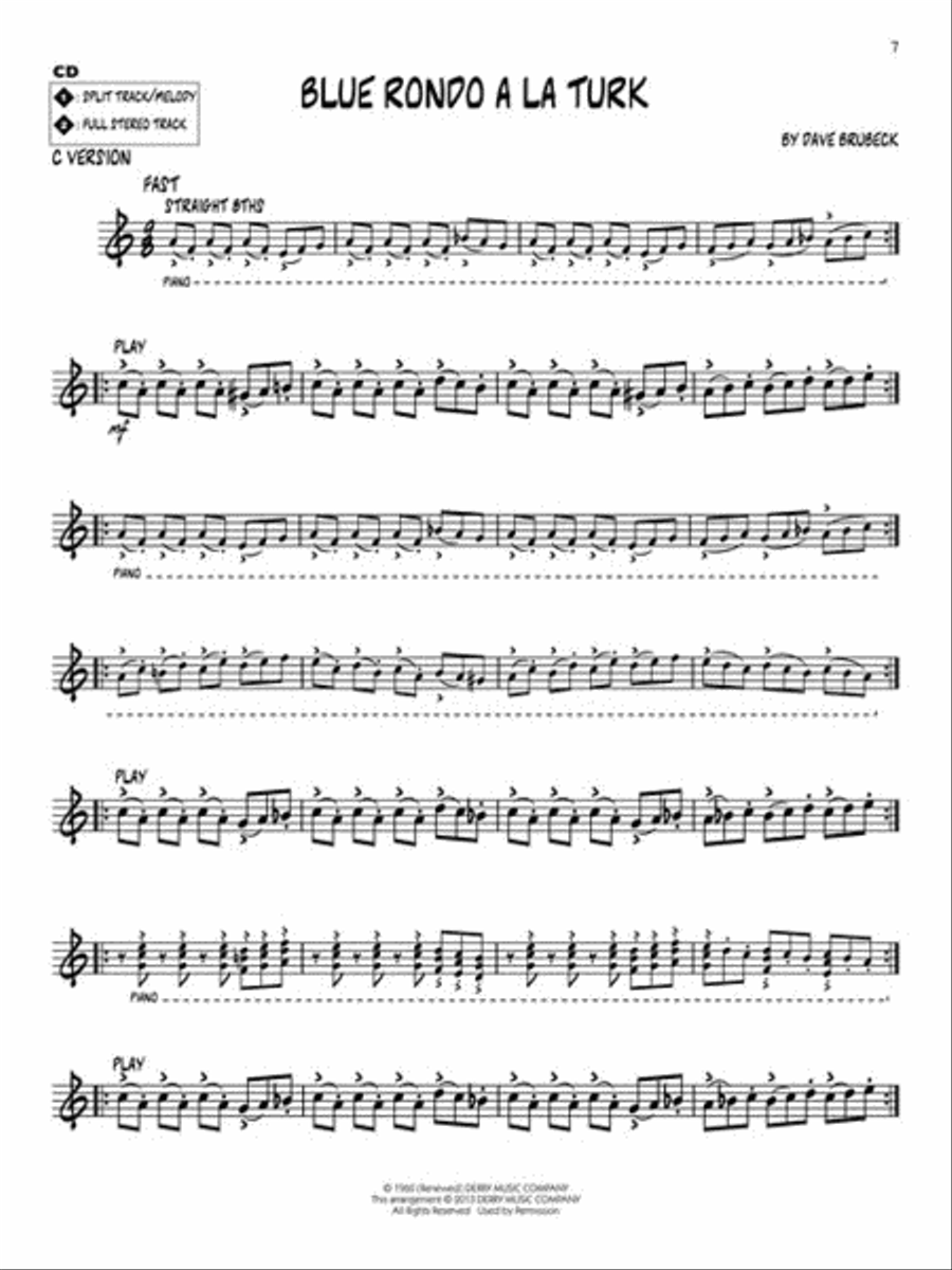 Dave Brubeck C Instrument scores gallery preview page 4