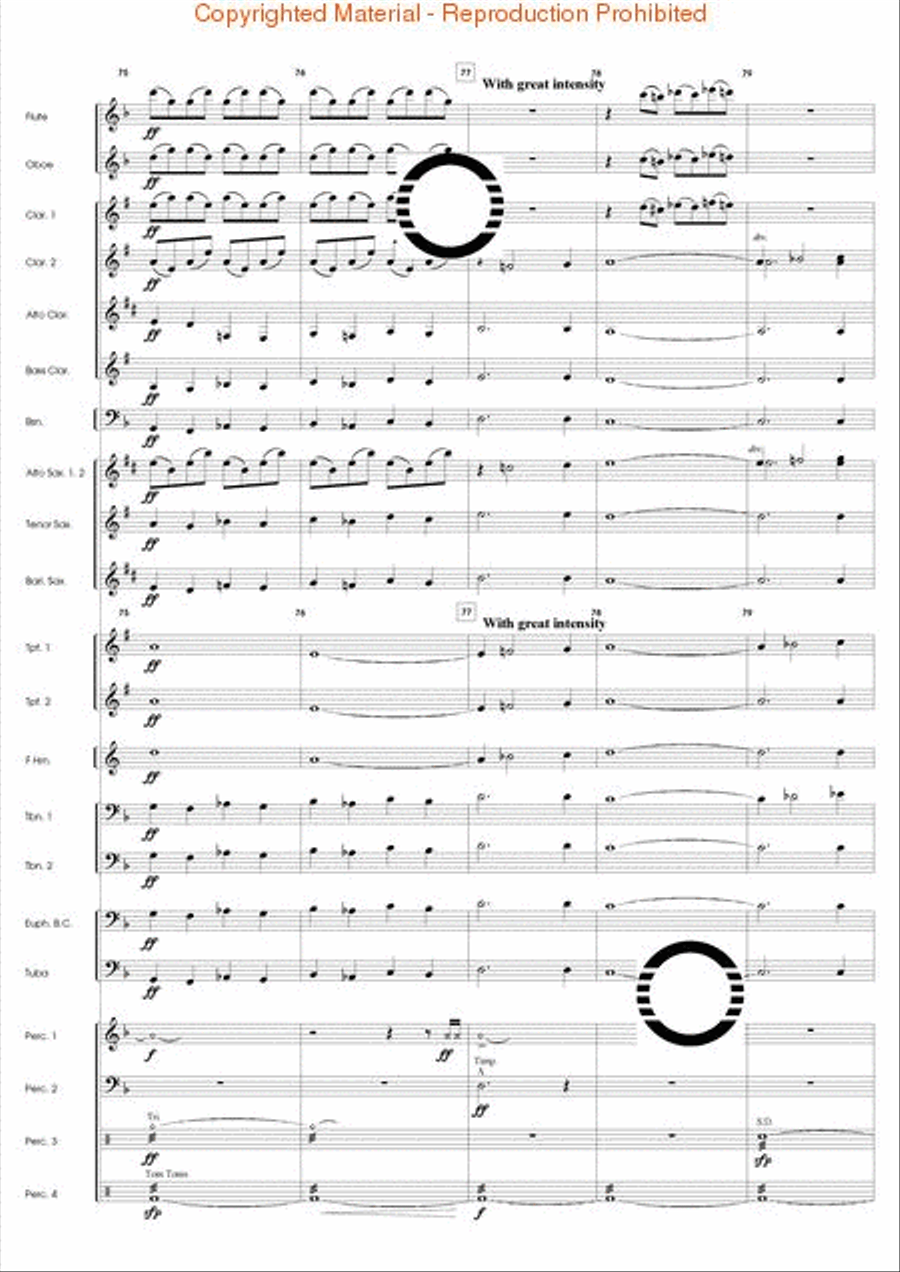 Odyssey for Percussion Odyssey for Percussion Concert Band scores gallery preview page 16