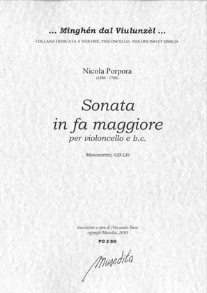 Book cover for Sonata in fa maggiore (Ms, GB-Lbl)