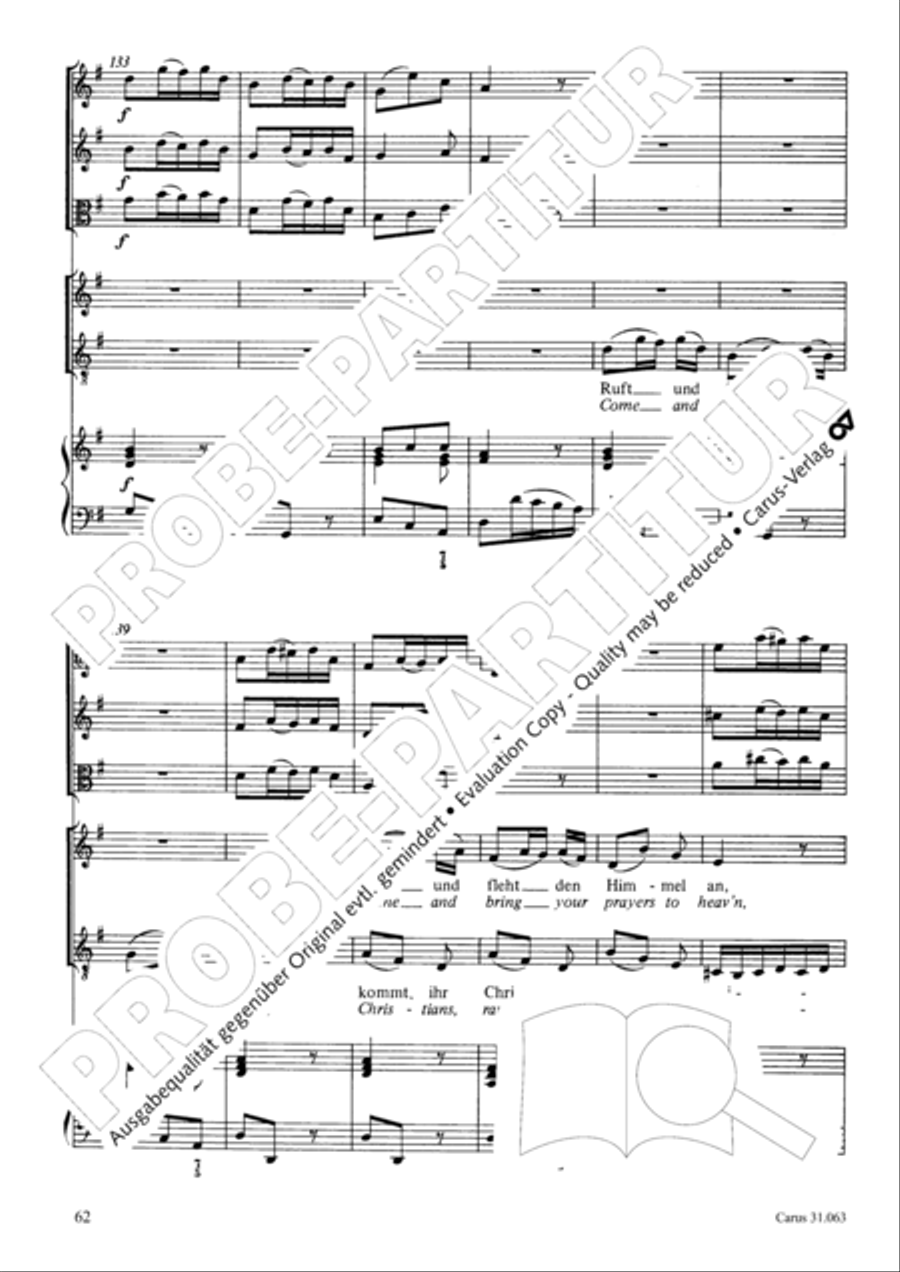 Christians, etch this blessed day (Christen, atzet diesen Tag) 4-Part scores gallery preview page 63