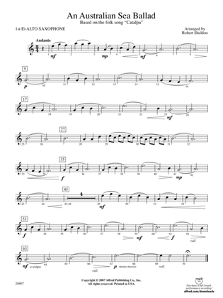 An Australian Sea Ballad: E-flat Alto Saxophone