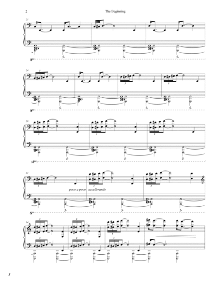 Dracula - The Beginning Piano Solo scores gallery preview page 2